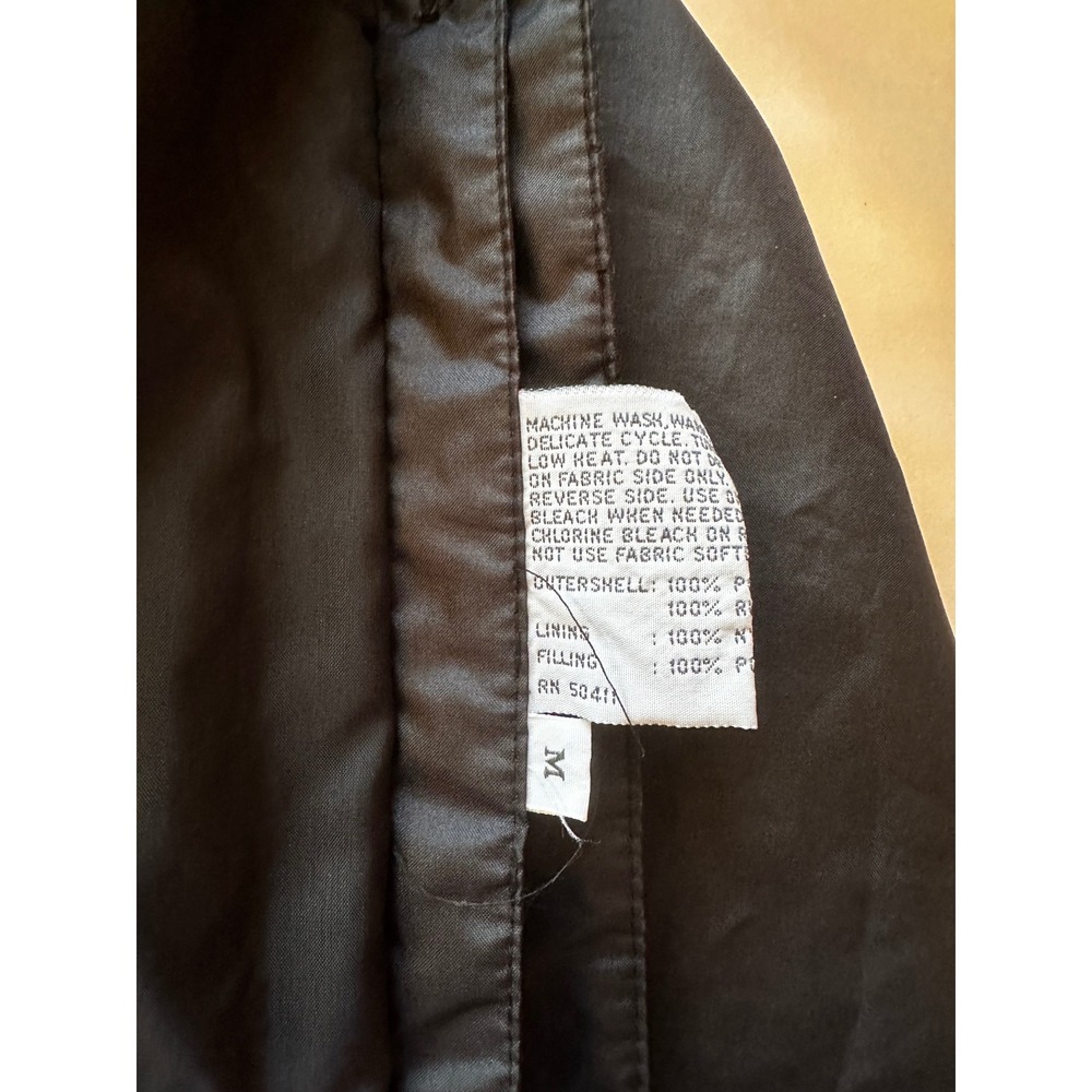 Vintage Black Cape Raincoat Rubber Back Thick Shoulder Pads 80s 90s Medium - Picture 5 of 15
